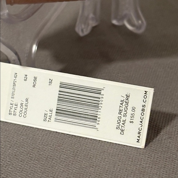 NWT MARC JACOBS Pebbled Leather Compact Wallet In Rose - Picture 2 of 7